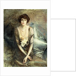 Portrait of Mrs. George McFadden seated, three-quarter length, 1919 by Giovanni Boldini