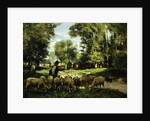 A Shepherd and his Flock by Julien Dupre