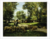 A Shepherd and his Flock by Julien Dupre