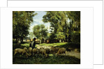 A Shepherd and his Flock by Julien Dupre