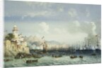 The War in Italy: Genoa, The Arrival of the Emperor Napoleon III, 1859 by Carlo Bossoli