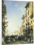 The War in Italy: The Entry of the King of Sardinia into Brescia, 1859 by Carlo Bossoli