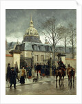 Outside Les Invalides, Paris, by Jean-Baptiste Edouard Detaille