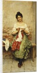 The Seamstress, 1901 by Eugen von Blaas