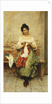 The Seamstress, 1901 by Eugen von Blaas