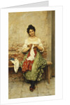 The Seamstress, 1901 by Eugen von Blaas