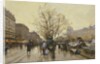 The Docks of Paris; Les Quais a Paris, by Eugene Galien-Laloue