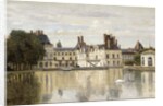 Fontainebleau - View of the Chateau and Lake; Fontainebleau - Le Chateau vu de la Piece d'Eau by Jean Baptiste Camille Corot
