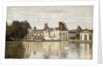 Fontainebleau - View of the Chateau and Lake; Fontainebleau - Le Chateau vu de la Piece d'Eau by Jean Baptiste Camille Corot
