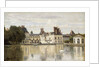 Fontainebleau - View of the Chateau and Lake; Fontainebleau - Le Chateau vu de la Piece d'Eau by Jean Baptiste Camille Corot