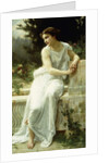 Girl of Pompei in a Garden by Guillaume Seignac