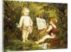 Frolicking Putti by Franz Eybl