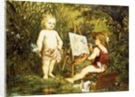 Frolicking Putti by Franz Eybl