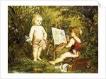 Frolicking Putti by Franz Eybl