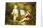 Frolicking Putti by Franz Eybl
