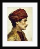 Profile Portrait of a Man in a Red Turban, 1882 by Rudolphe Ernst