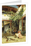 In the Courtyard, 1876 by Ricardo de Madrazo y Garreta