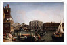 The Rialto Bridge, Venice with the Fondaco dei Tedeschi in the Foreground, by Michele Marieschi