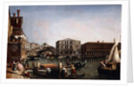 The Rialto Bridge, Venice with the Fondaco dei Tedeschi in the Foreground, by Michele Marieschi