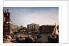 The Rialto Bridge, Venice with the Fondaco dei Tedeschi in the Foreground, by Michele Marieschi