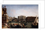The Rialto Bridge, Venice with the Fondaco dei Tedeschi in the Foreground, by Michele Marieschi