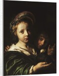 A Girl Holding a Pigeon and a Boy Gesturing, 1652 by Jan de Bray