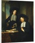 Two Gentlemen, One Seated at a Table by Bartolomeus van der Helst