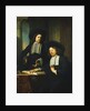 Two Gentlemen, One Seated at a Table by Bartolomeus van der Helst