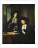 Two Gentlemen, One Seated at a Table by Bartolomeus van der Helst