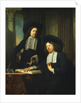 Two Gentlemen, One Seated at a Table by Bartolomeus van der Helst