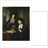 Two Gentlemen, One Seated at a Table by Bartolomeus van der Helst