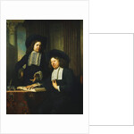 Two Gentlemen, One Seated at a Table by Bartolomeus van der Helst