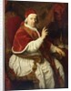 Portrait of Pope Benedict XIV, seated three-quarter-length, his Right Arm Raised in Benediction, by Pierre Subleyras