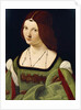 Portrait of a Lady, said to be Clarice Pusterla, half-length, in a Green Dress by Giovanni Antonio Boltraffio