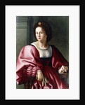 Portrait of a Lady, seated three-quarter-length, Holding a Glove by Francesco Ubertini Il Bacchiacca