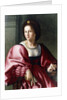 Portrait of a Lady, seated three-quarter-length, Holding a Glove by Francesco Ubertini Il Bacchiacca