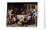 The Magdalen washing Christ's Feet in the House of Simon by Luca Giordano