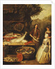 A Fishmonger displaying a Pike to a Maid, 1727 by Pierre Angelis or Angillis