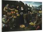 An Allegory of Autumn: A Fruit and Vegetable Stall above the Weinmarkt in Frankfurt by Georg Flegel