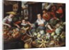 A Fruit and Vegetable Stall in a Town Market by Jean Baptiste de Saive