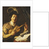 A Young Man Tuning a Violin, c.1623-5 by Jan the Elder Lievens