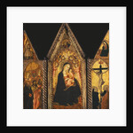 A Portable Triptych with the Madonna and Child Enthroned with Angels, by Agnolo Gaddi