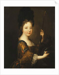 Portrait of a Girl, half-length, as Minerva by Alexis Simon Belle