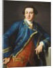 Portrait of Sir John Armytage, 2nd Bt., half-length, in Blue Coat and Crimson Waistcoat, 1758 by Pompeo Girolamo Batoni