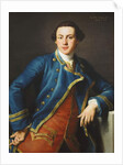 Portrait of Sir John Armytage, 2nd Bt., half-length, in Blue Coat and Crimson Waistcoat, 1758 by Pompeo Girolamo Batoni