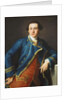 Portrait of Sir John Armytage, 2nd Bt., half-length, in Blue Coat and Crimson Waistcoat, 1758 by Pompeo Girolamo Batoni