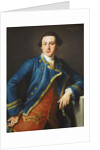 Portrait of Sir John Armytage, 2nd Bt., half-length, in Blue Coat and Crimson Waistcoat, 1758 by Pompeo Girolamo Batoni