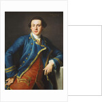 Portrait of Sir John Armytage, 2nd Bt., half-length, in Blue Coat and Crimson Waistcoat, 1758 by Pompeo Girolamo Batoni