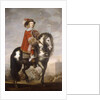 An Equestrian Portrait of Cardinal Infante Fernando de Borbon by Spanish School