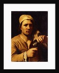 A Young Man in a Turban holding a Roemer: The Fingernail Test by Michael Sweerts